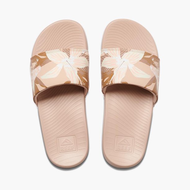 REEF Women's Sandal One Slide - Sand Hibiscus