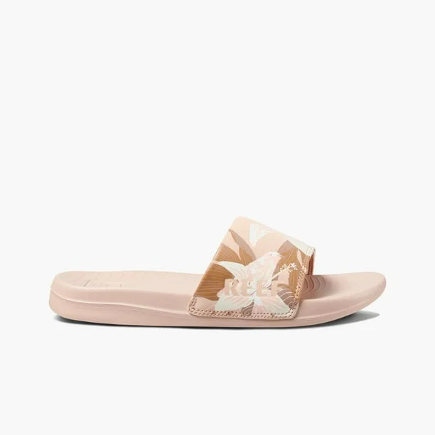 REEF Women's Sandal One Slide - Sand Hibiscus