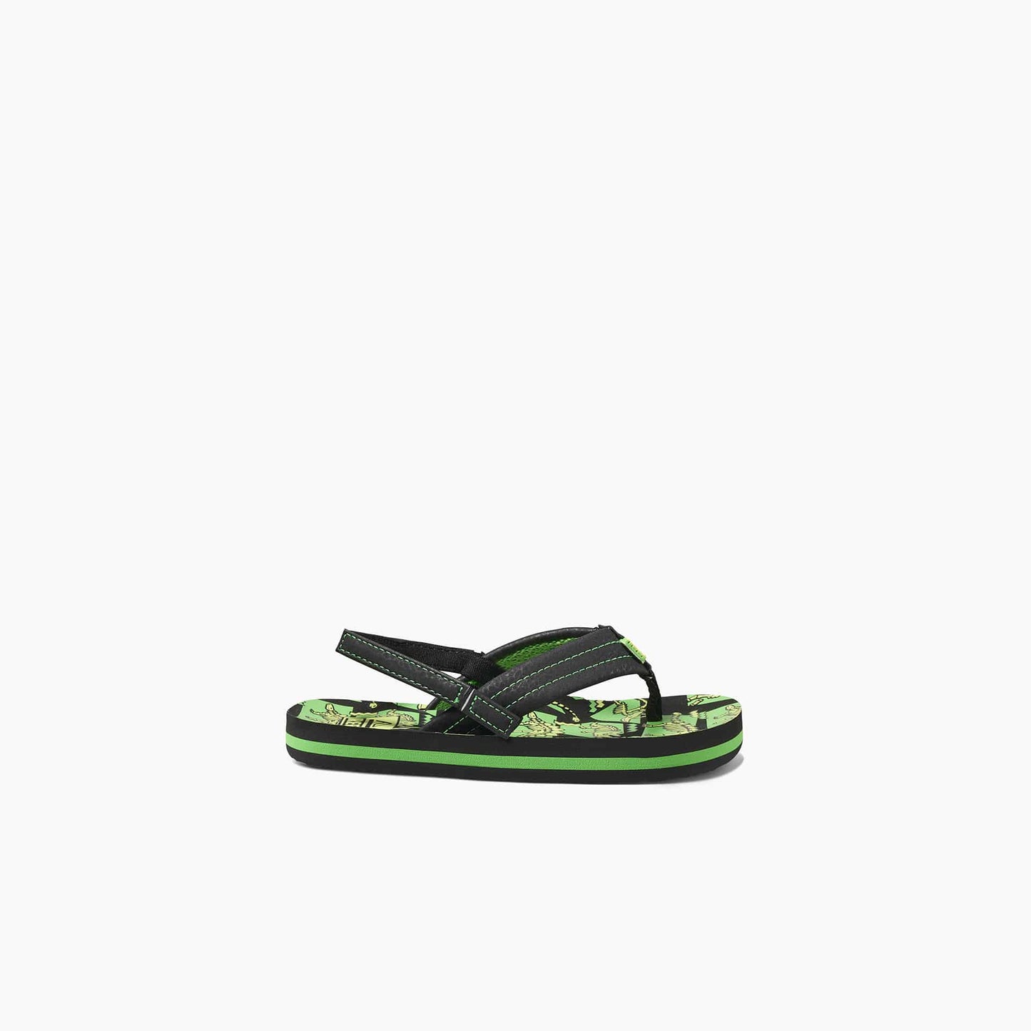 REEF Kid's Sandal Little Ahi Glow - Dinosaur