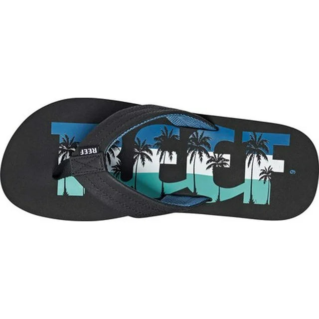 REEF Men's Sandal Reef Waters - Navy Palm